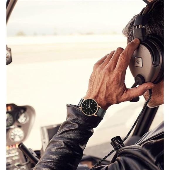 Men's Fashion Minimalist Wrist Watch Waterproof Watches Simple Ultra Thin Watch - Picture 5 of 6